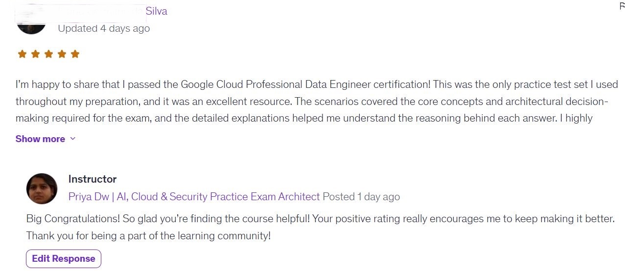 CertShield learner review praising ethical practice test quality